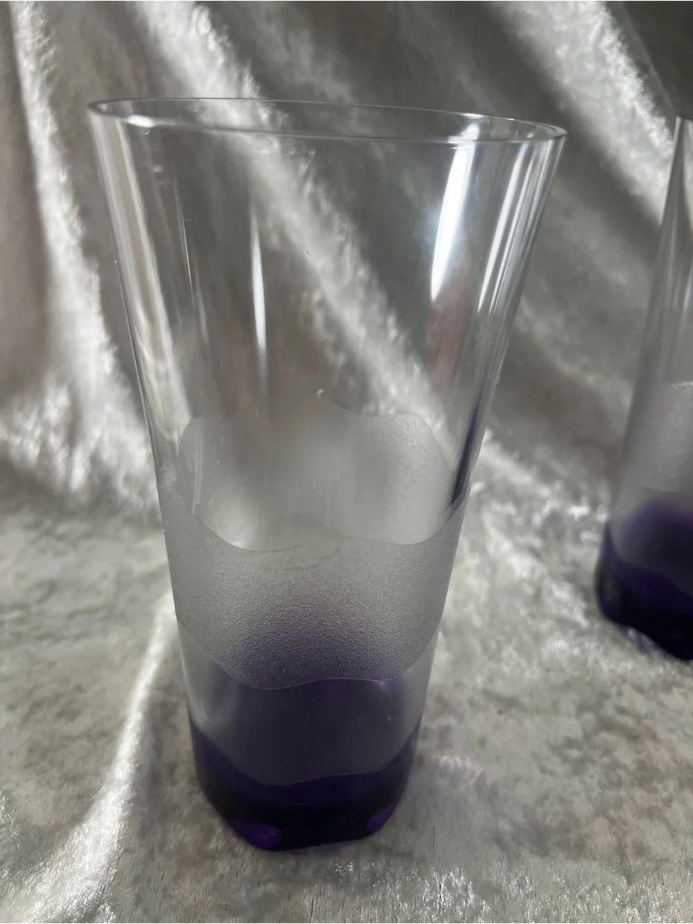 Tupperware Purple Ombre Tall Drinking Glasses - Set of 2
